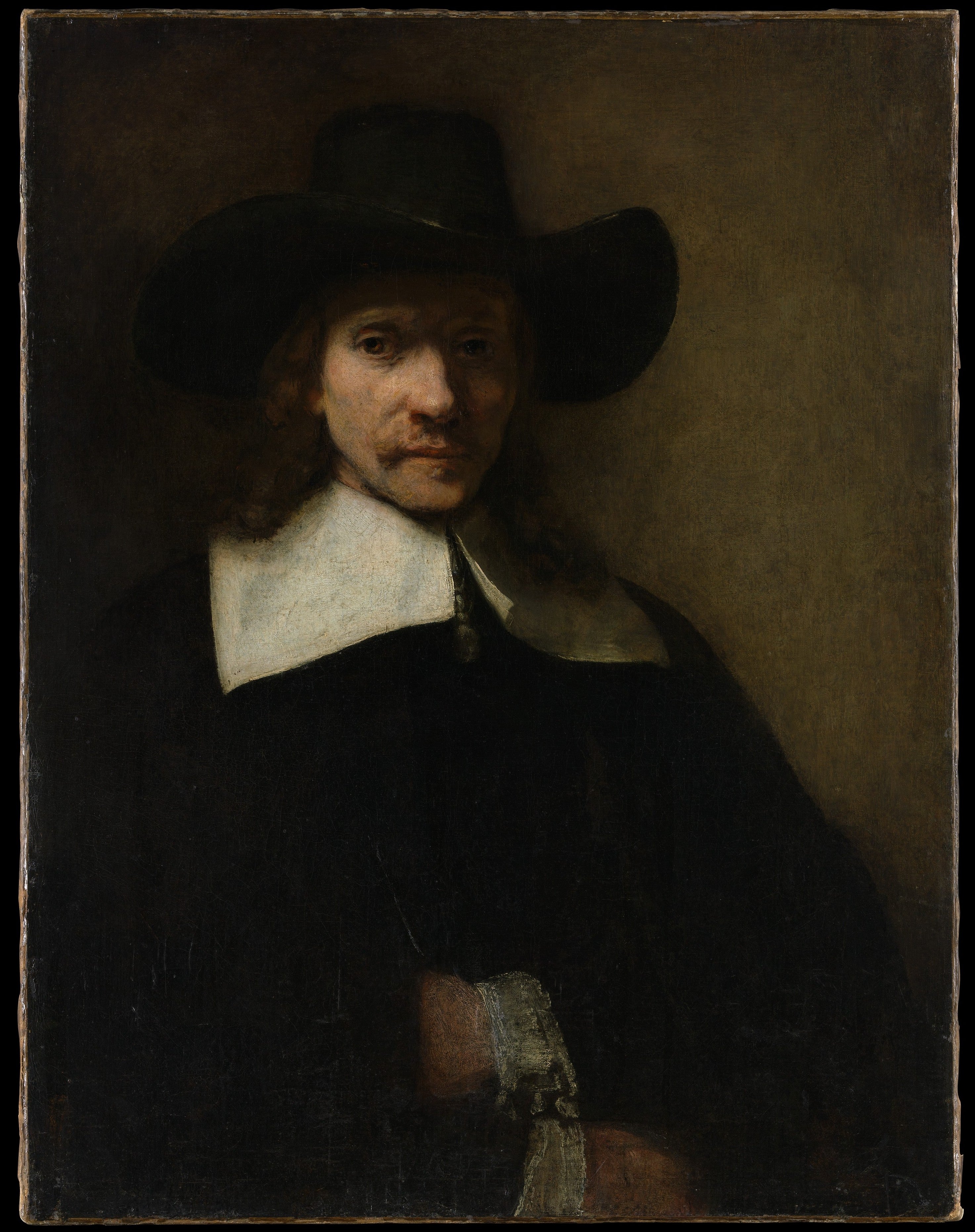Reproduction du tableau « Portrait d'homme - Rembrandt » par Alpha Reproduction en peinture à l’huile