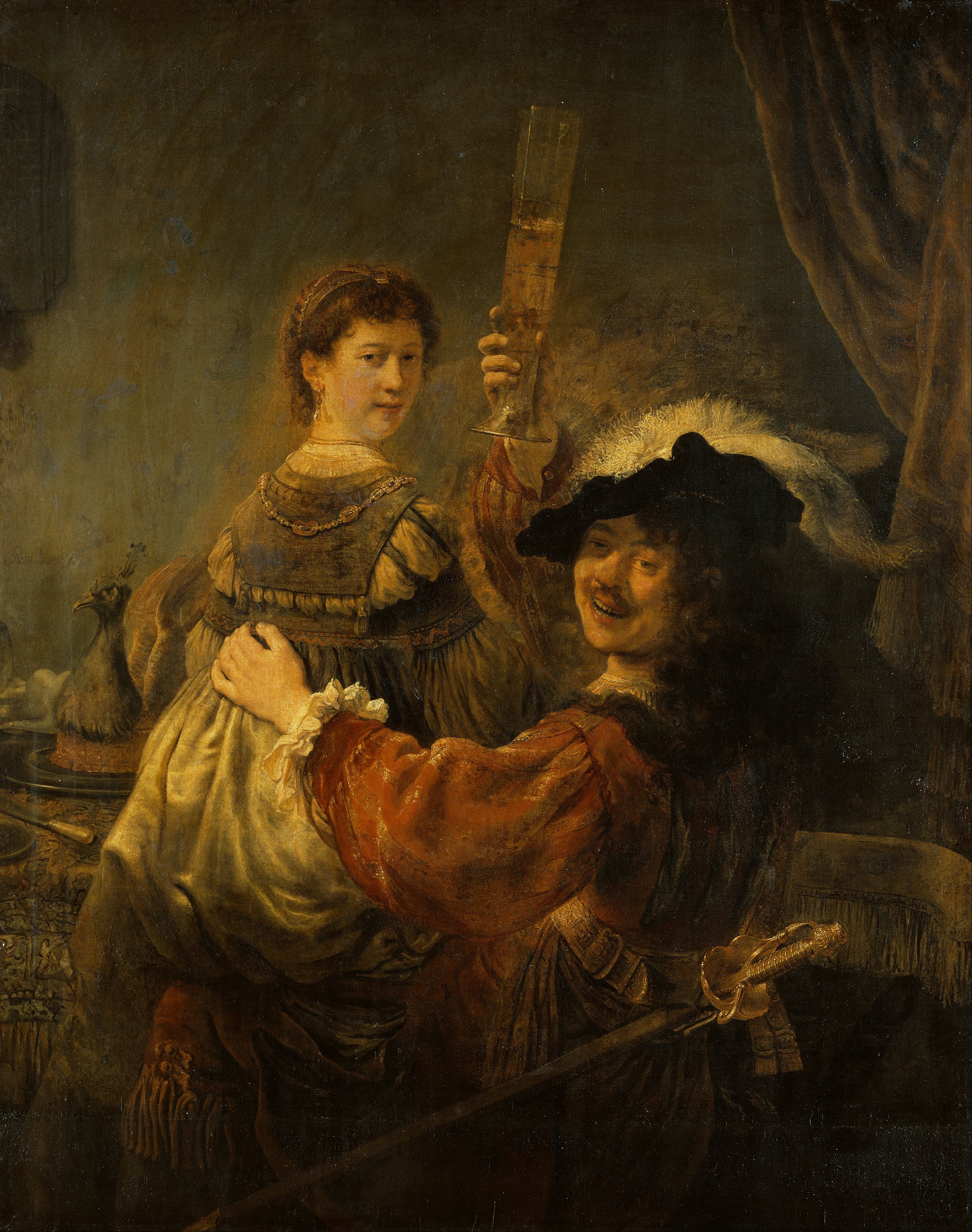 Reproduction du tableau « Le Couple heureux - Rembrandt » par Alpha Reproduction en peinture à l’huile