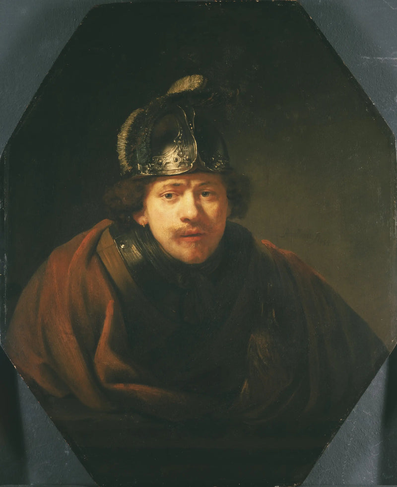 Selvbilde med hjelm - Rembrandt