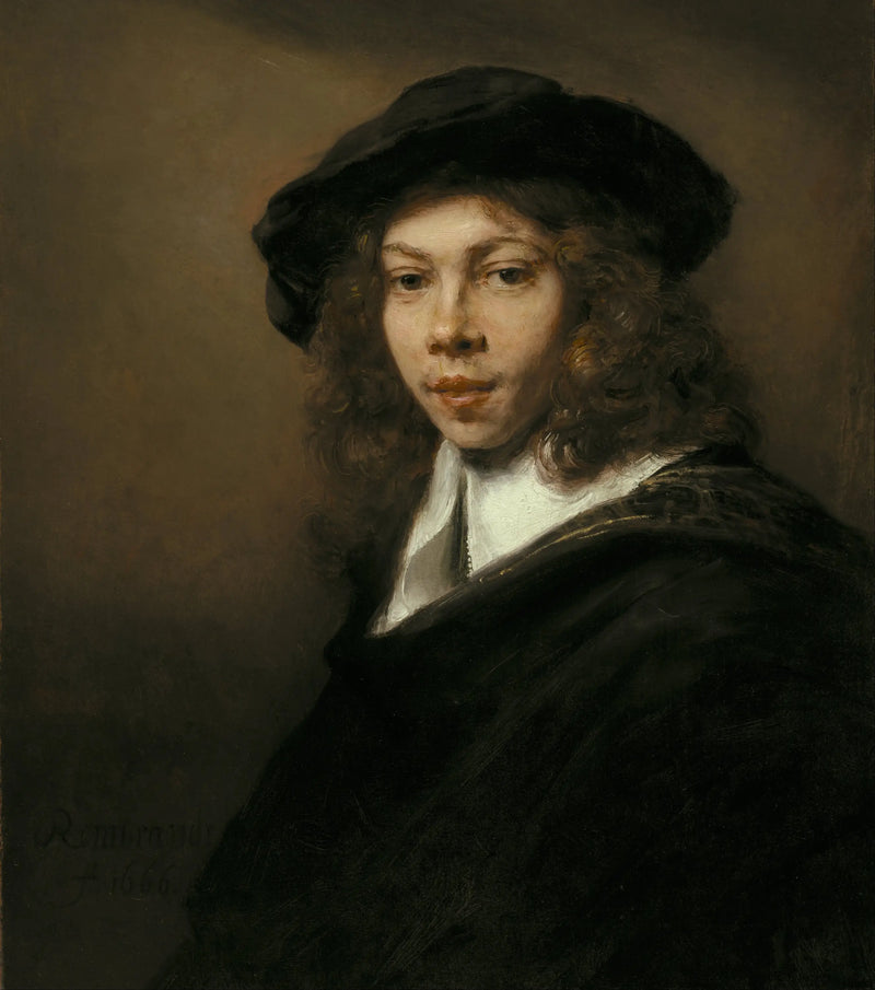 Ungdom med svart lue - Rembrandt