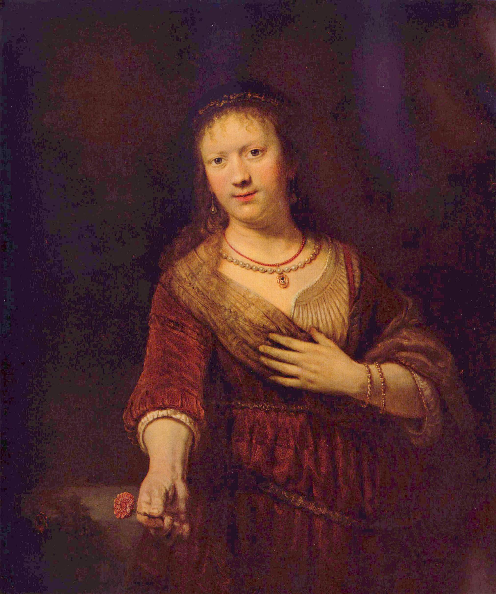 Reproduction du tableau « Saskia en Flore - Rembrandt » par Alpha Reproduction en peinture à l’huile