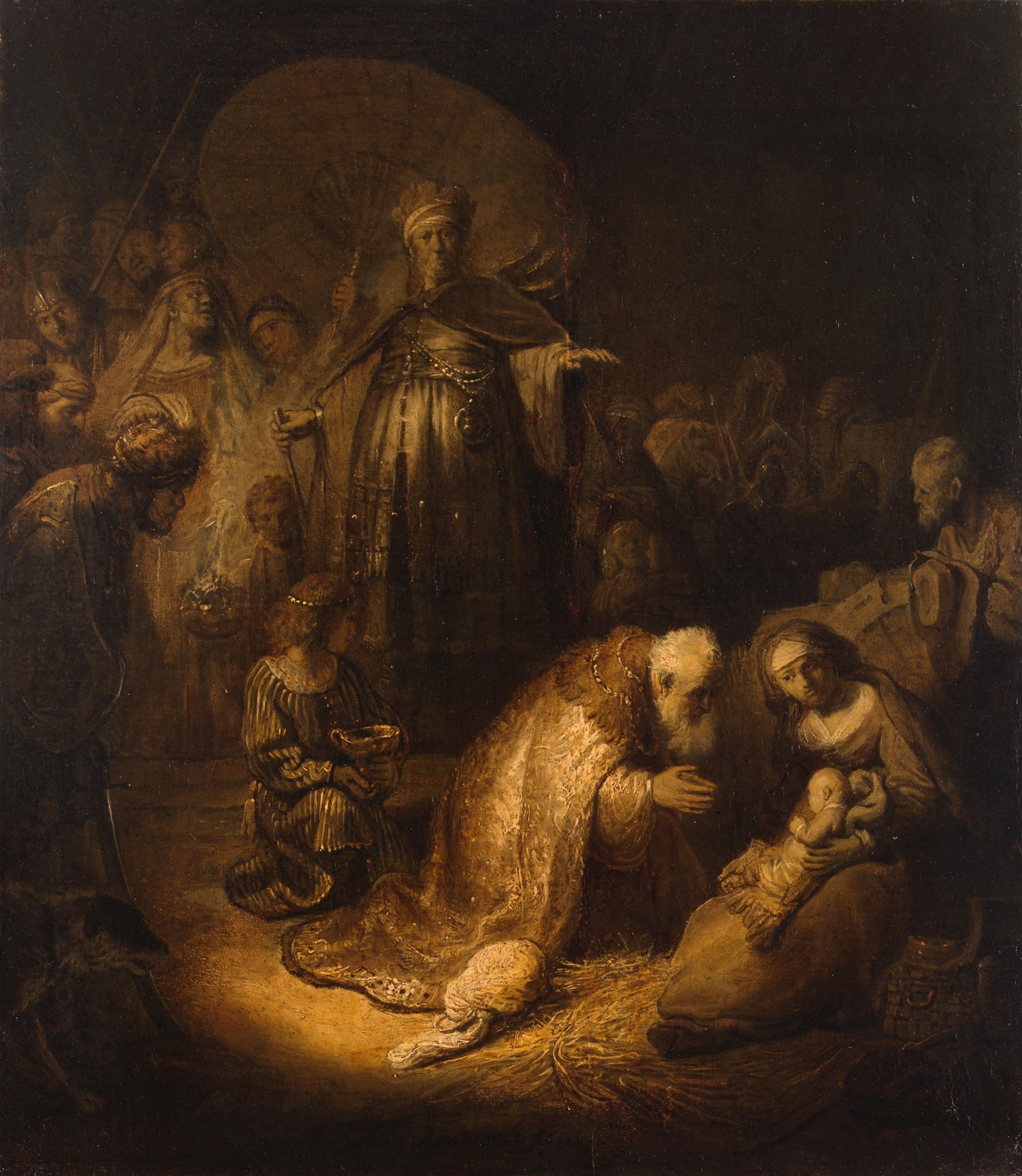 Reproduction du tableau « L'Adoration des mages - Rembrandt » par Alpha Reproduction en peinture à l’huile