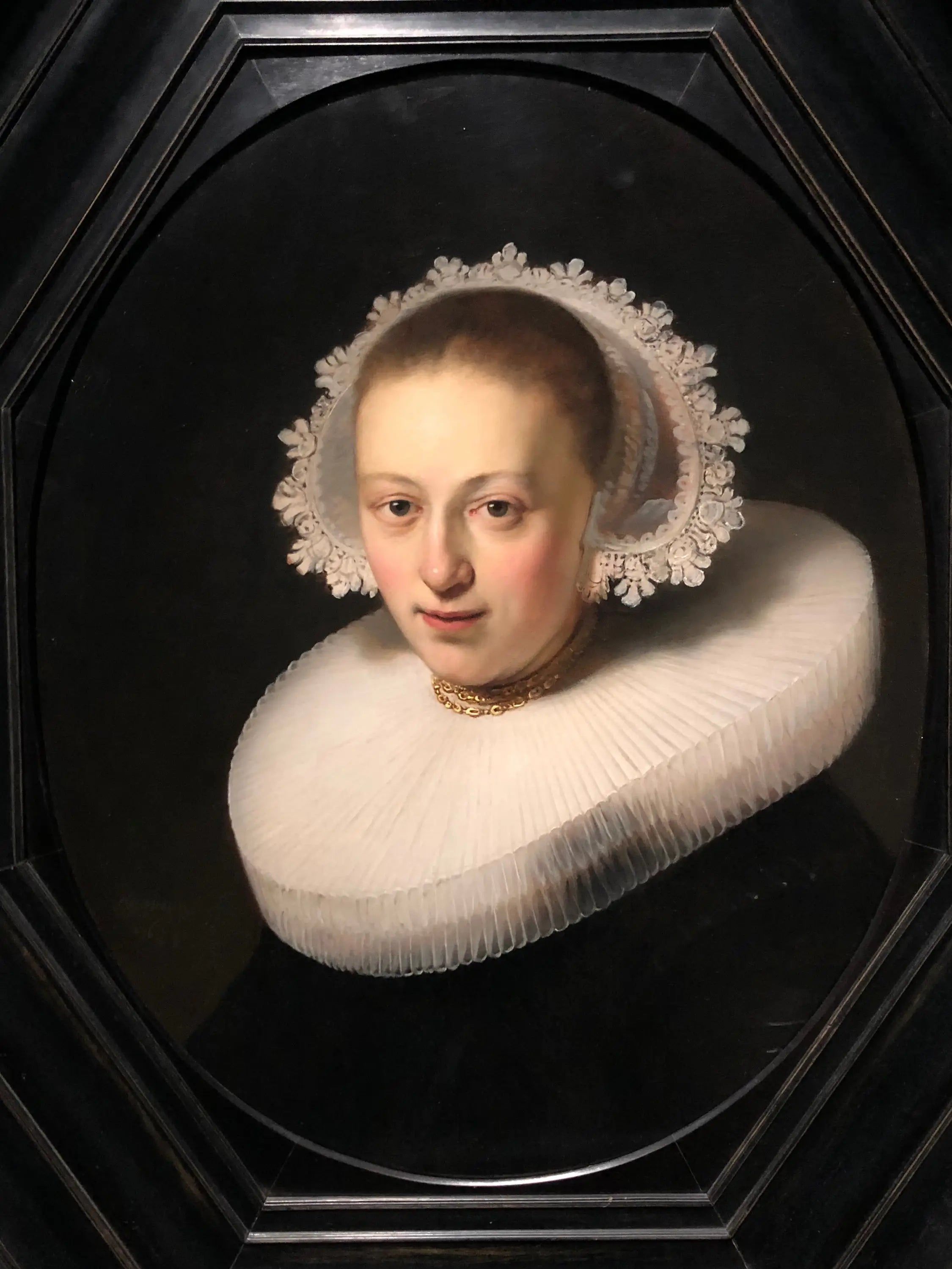 Reproduction du tableau « Portrait d'une femme - Rembrandt » par Alpha Reproduction en peinture à l’huile