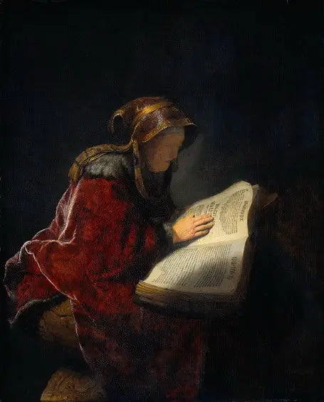 Profetinnen Anne - Rembrandt