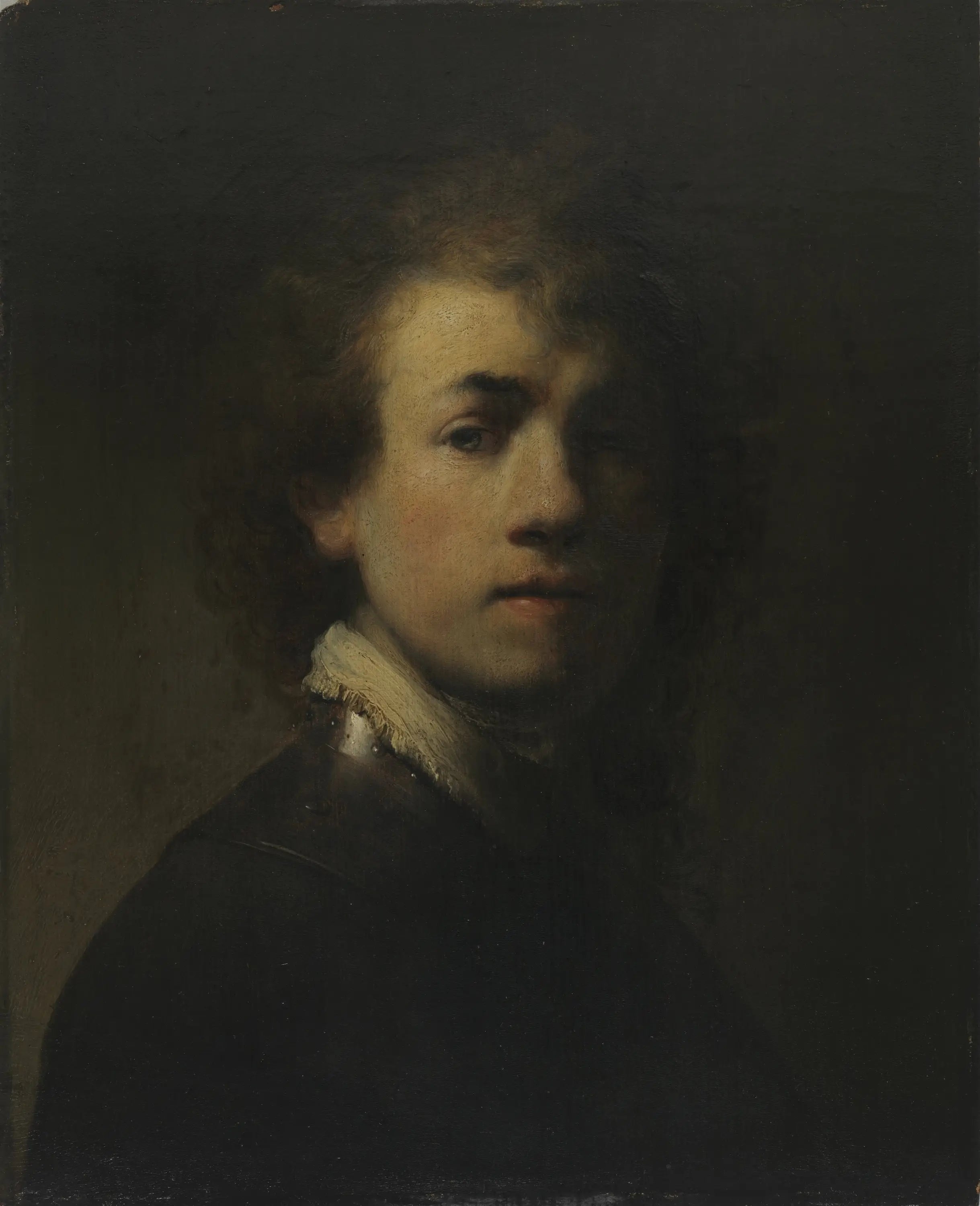 Reproduction du tableau « Autoportrait avec un gorgerin - Rembrandt » par Alpha Reproduction en peinture à l’huile