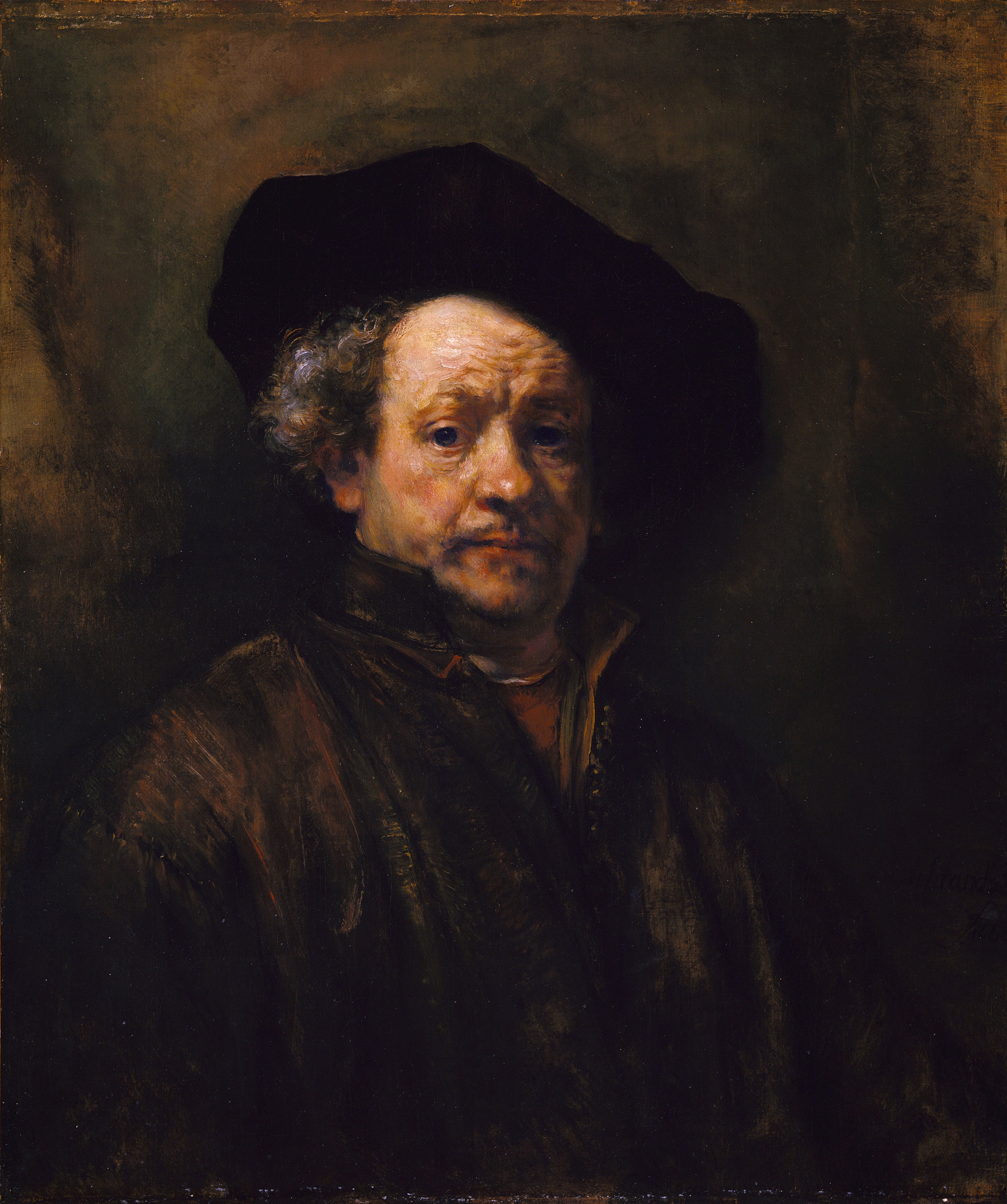 Reproduction du tableau « Autoportrait - Rembrandt » par Alpha Reproduction en peinture à l’huile