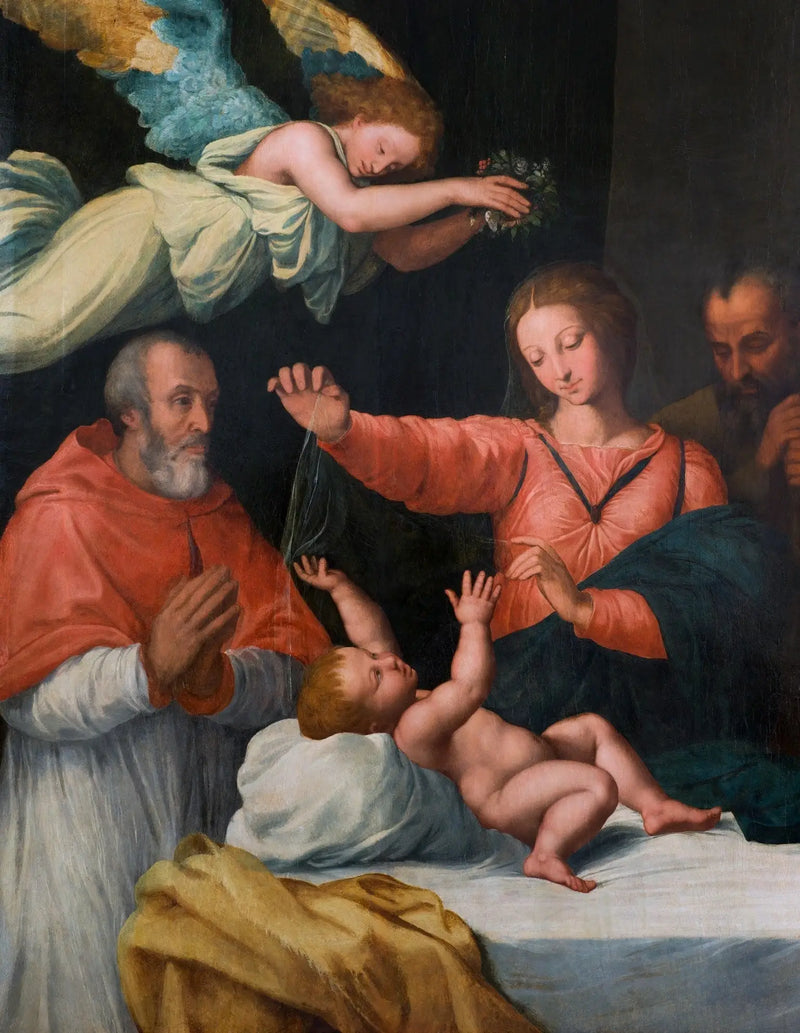 Madonna del Velo med kardinal Paolo Emilio Sfondrati. - Guido Reni