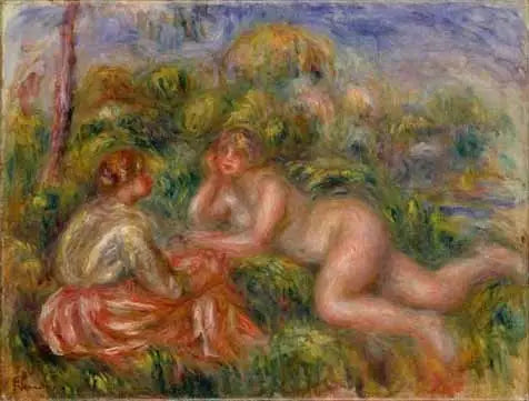 Etter badet - Pierre-Auguste Renoir