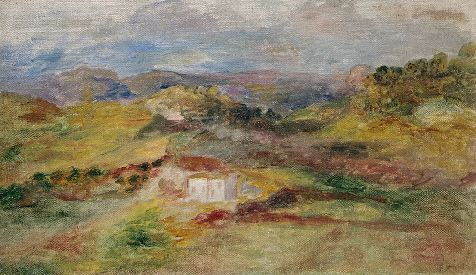 Reproduction du tableau « Maisons à Cagnes - Pierre-Auguste Renoir » par Alpha Reproduction en peinture à l’huile