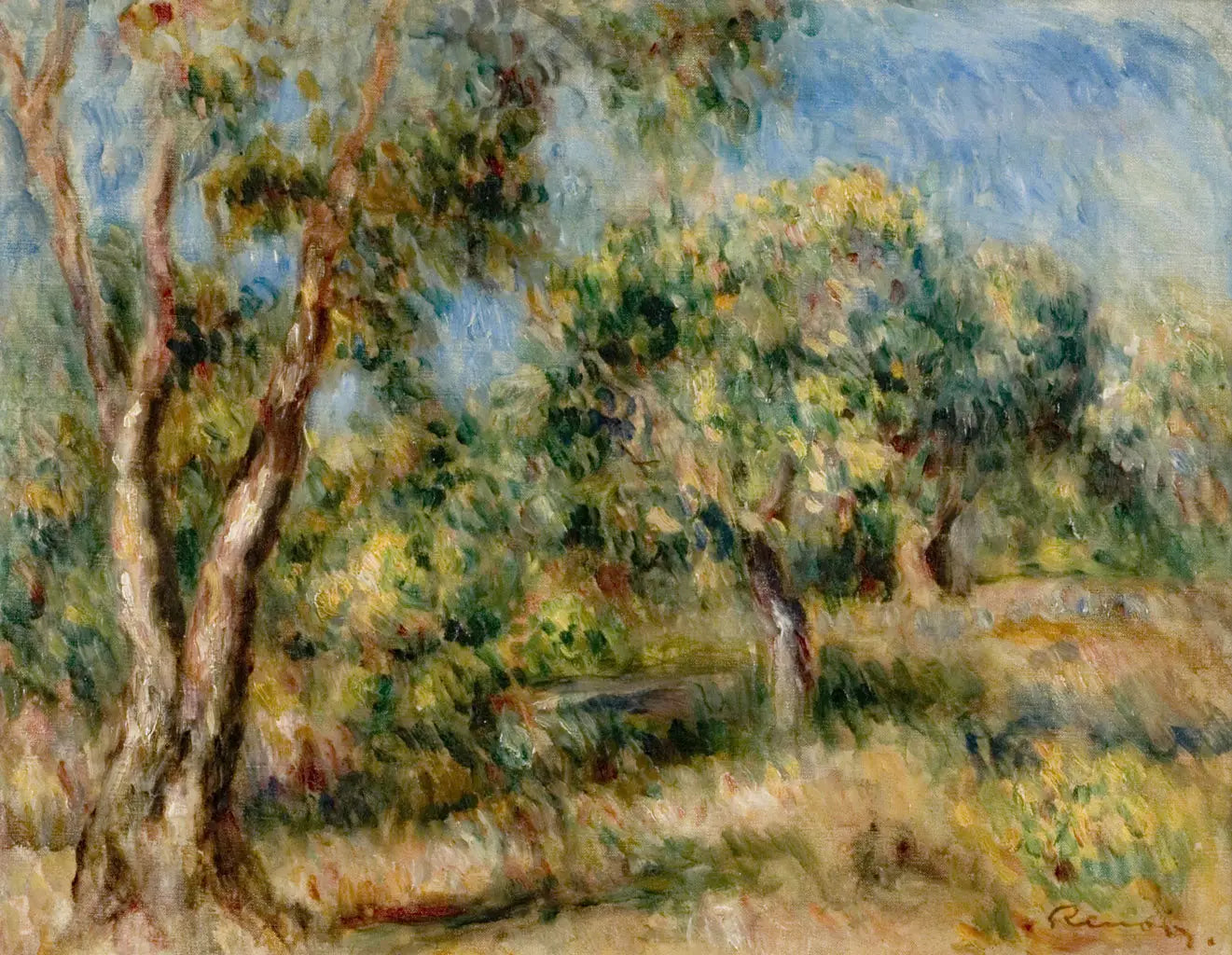 Reproduction du tableau « Paysage de Cagnes - Pierre-Auguste Renoir » par Alpha Reproduction en peinture à l’huile