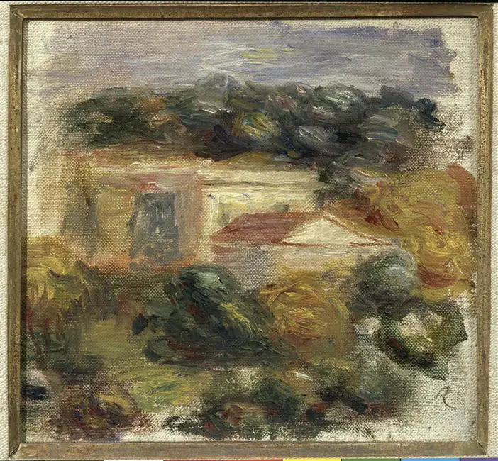 Reproduction du tableau « Paysage méditerranéen, Cagnes - Pierre-Auguste Renoir » par Alpha Reproduction en peinture à l’huile