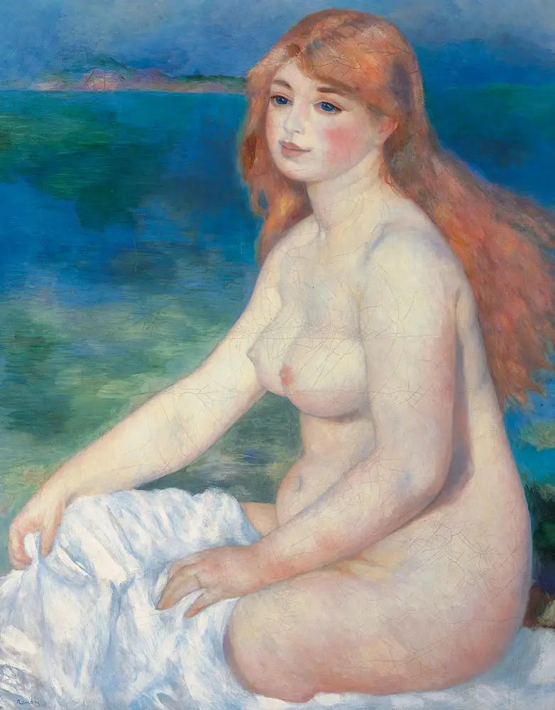 Reproduction du tableau « La Baigneuse blonde - Pierre-Auguste Renoir » par Alpha Reproduction en peinture à l’huile