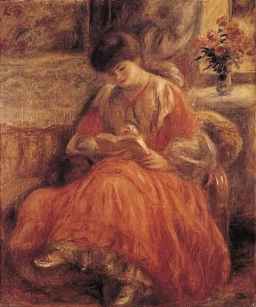 Misia Godebska-Sert sittende - Pierre-Auguste Renoir