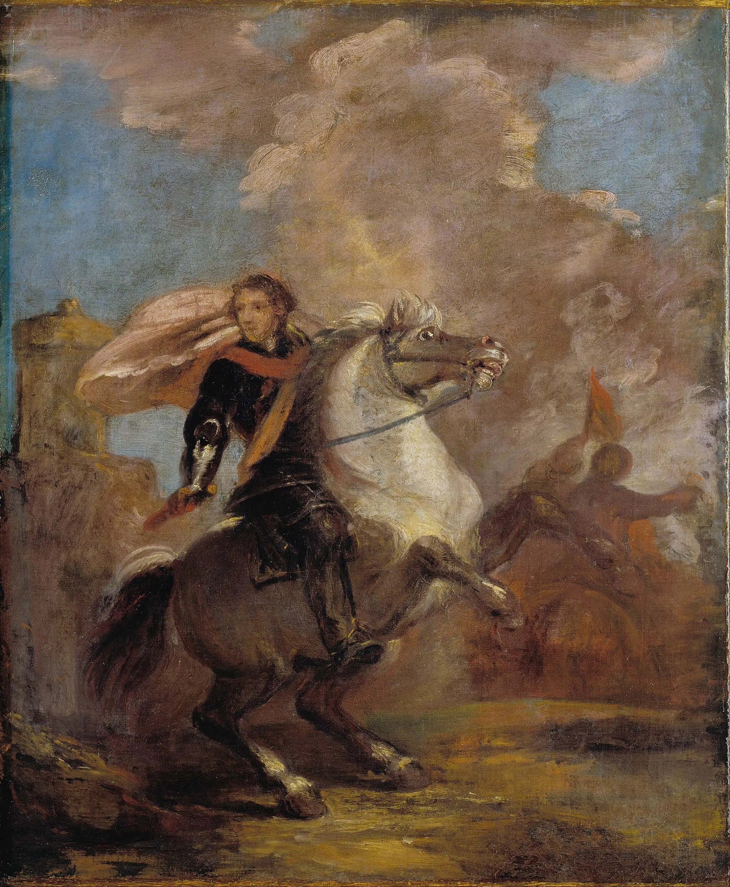 Un officier à cheval - Joshua Reynolds - Alpha Reproduction