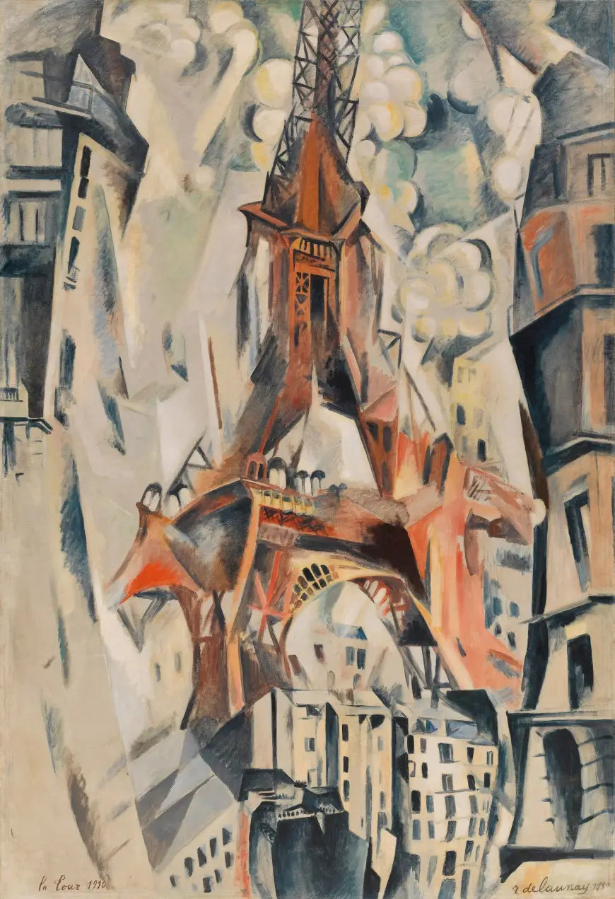Reproduction du tableau « Tour Eiffel - Robert Delaunay » par Alpha Reproduction en peinture à l’huile