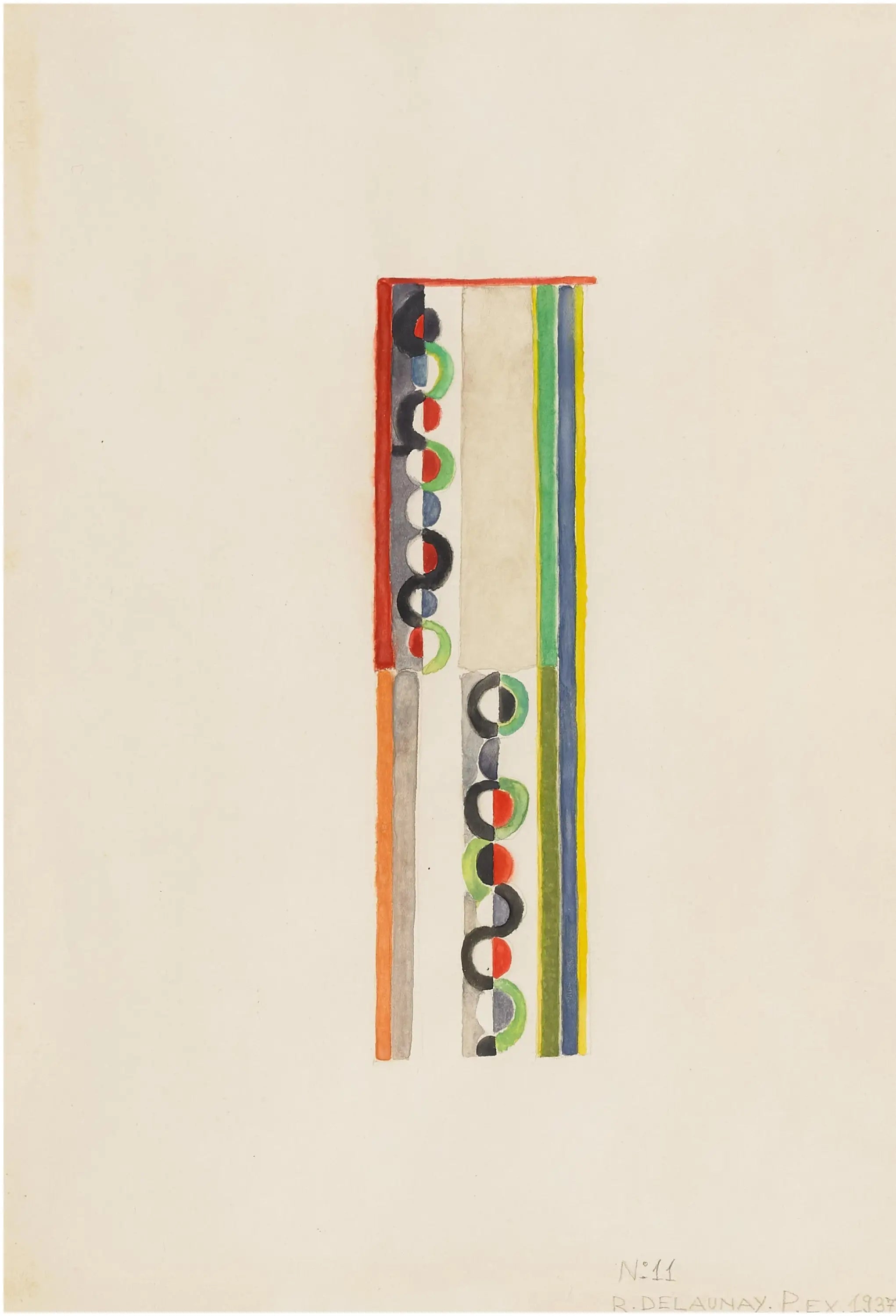 Reproduction du tableau « Rythme coloré - Robert Delaunay » par Alpha Reproduction en peinture à l’huile