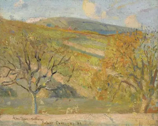 Reproduction du tableau « Paysage montagneux - Robert Delaunay » par Alpha Reproduction en peinture à l’huile