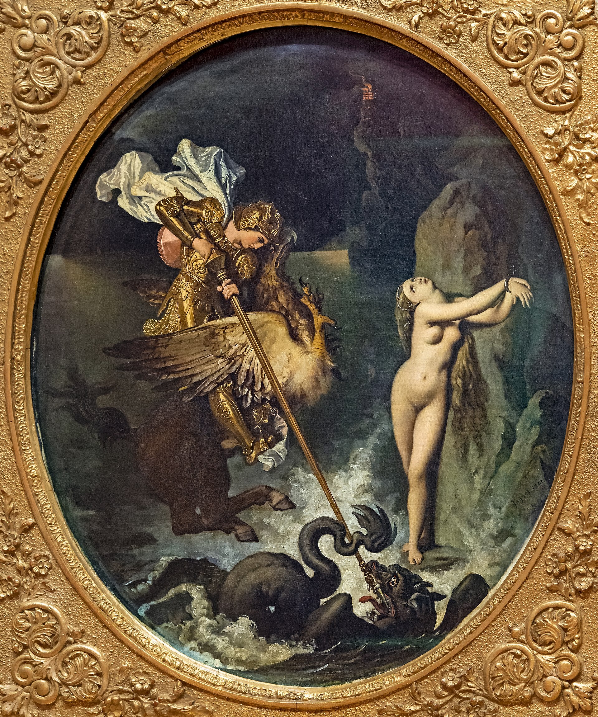 Roger délivrant Angélique - Jean-Auguste-Dominique Ingres