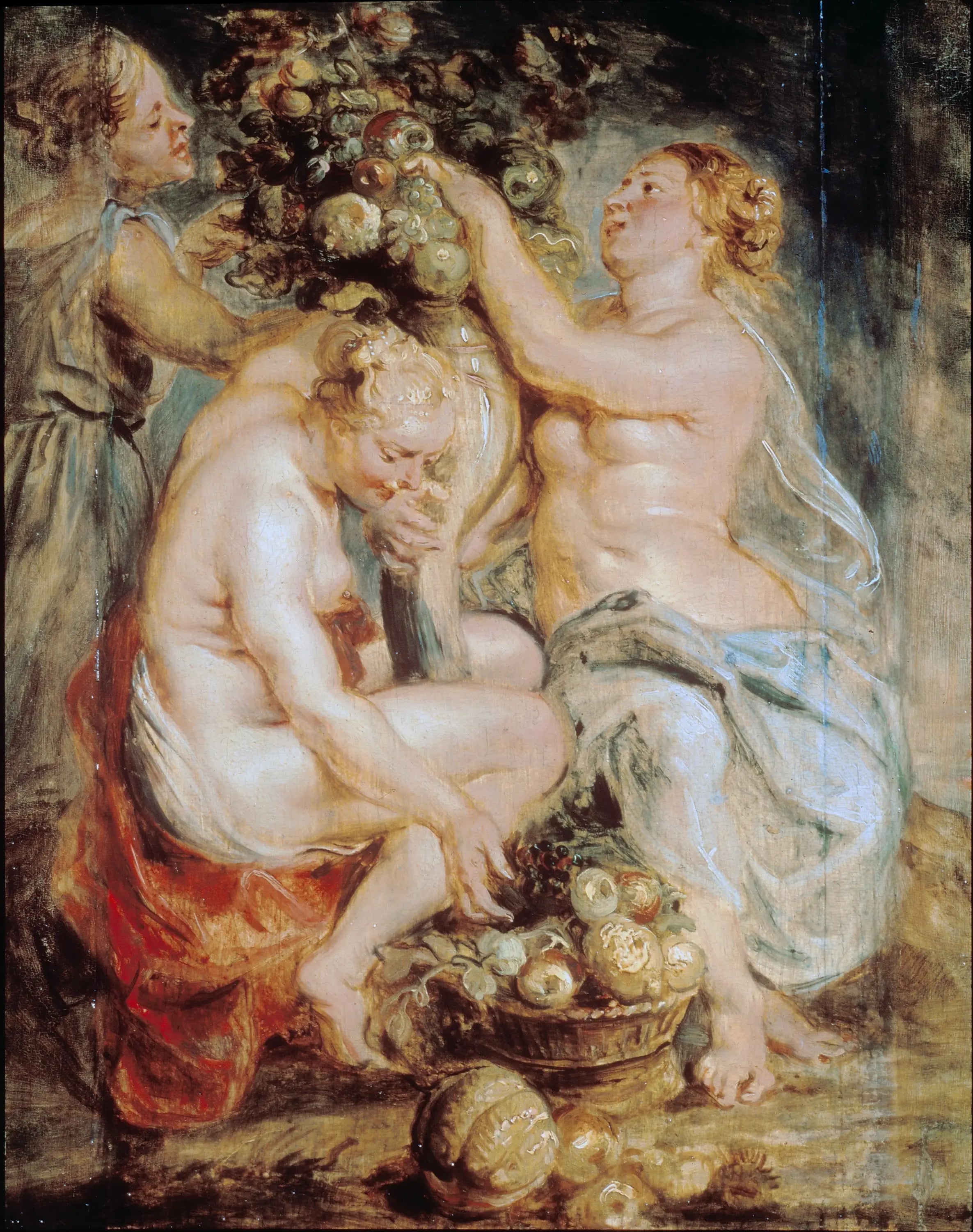 Cérès et deux nymphes avec une corne d’abondance - Peter Paul Rubens - Alpha Reproduction