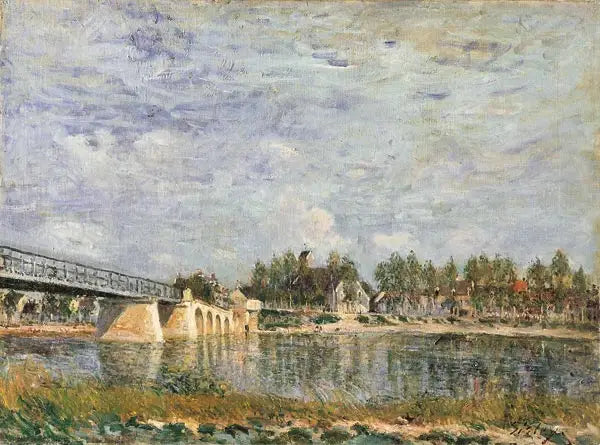 Reproduction du tableau « Saint-Mammès - Alfred Sisley » par Alpha Reproduction en peinture à l’huile