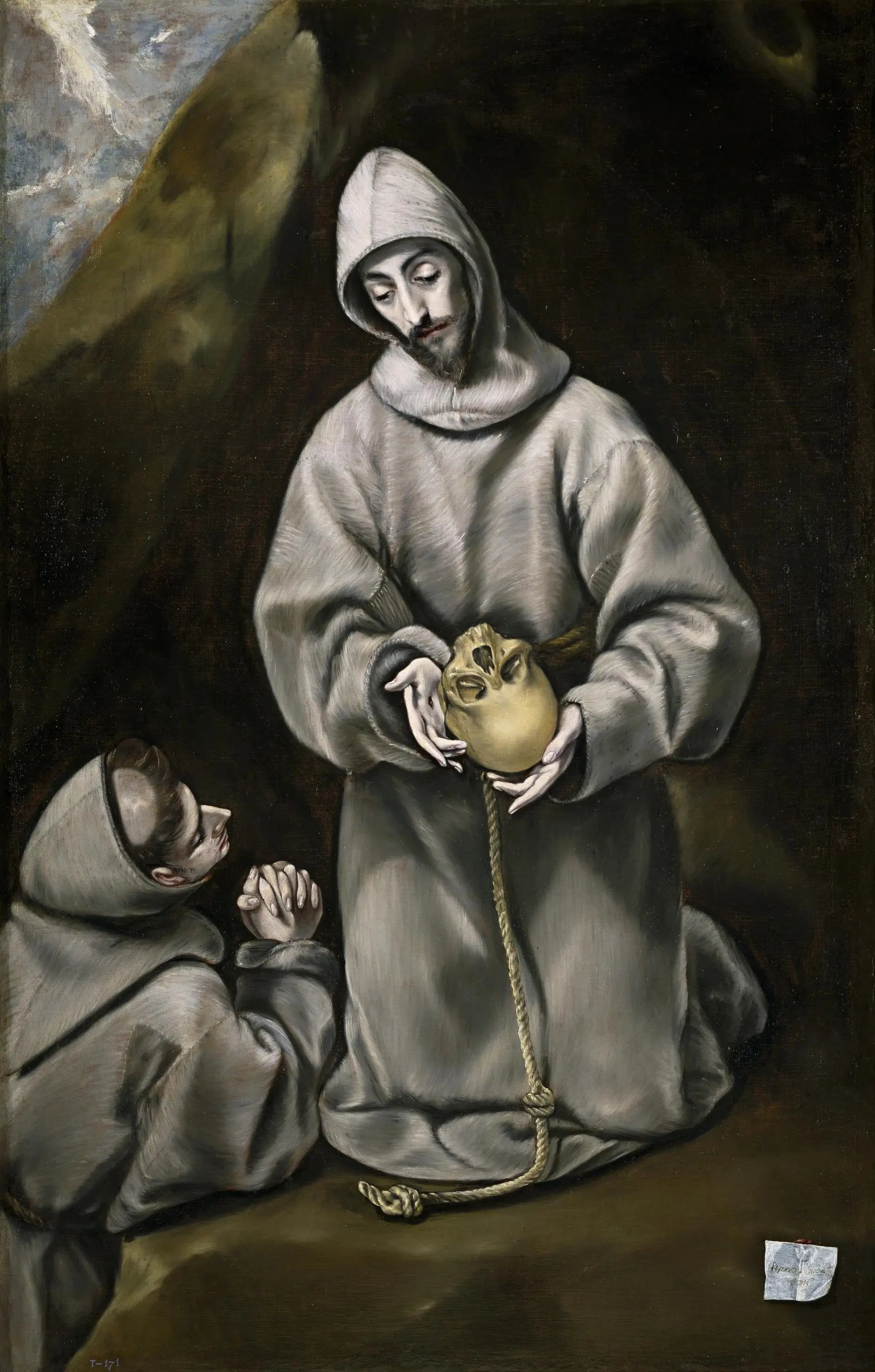 Saint François d’Assise et frère Léon méditant sur la mort - El Greco - Alpha Reproduction