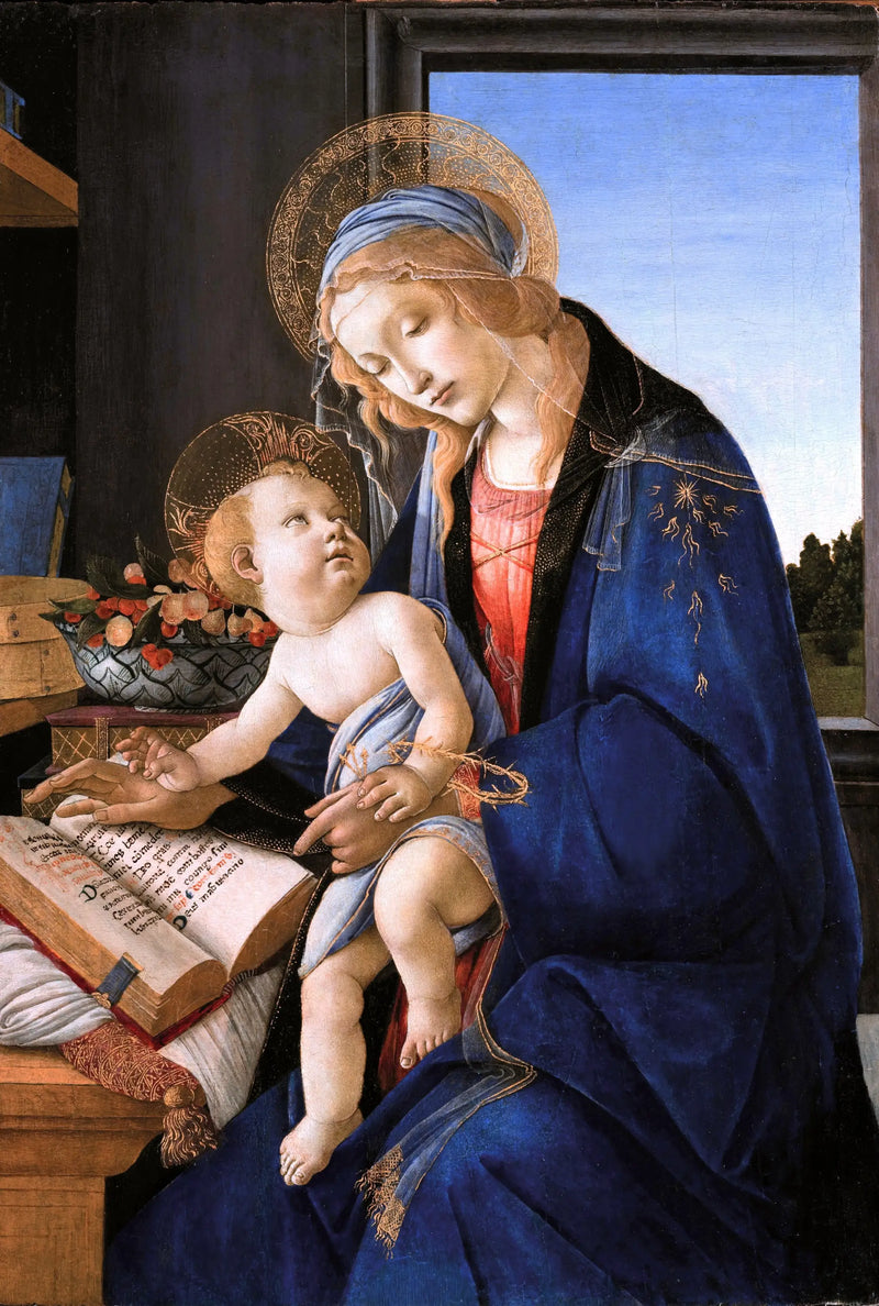 Madonna med boken - Sandro Botticelli