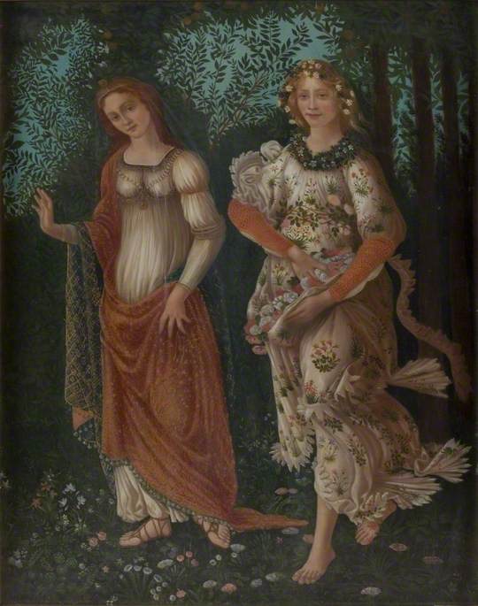 Detalj av «Vår» av Botticelli - Sandro Botticelli