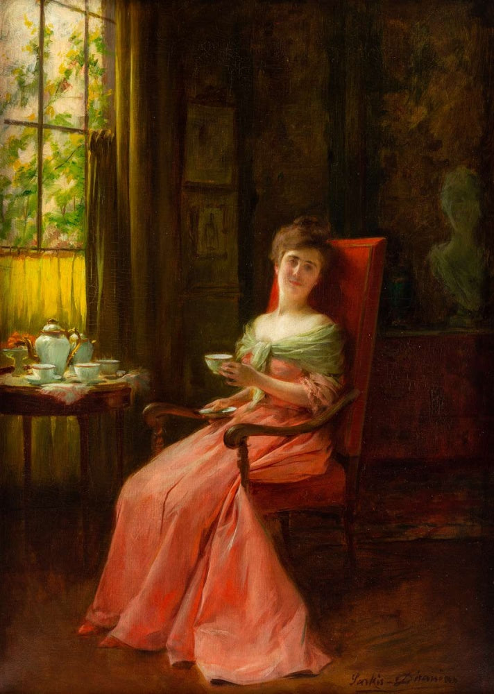 Dame assise à l’heure du thé - Sarkis Diranian