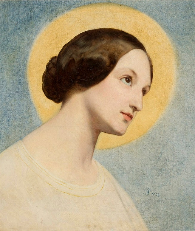 Portrett av Elżbieta (Eliza) Krasińska født Branicka. - Ary Scheffer