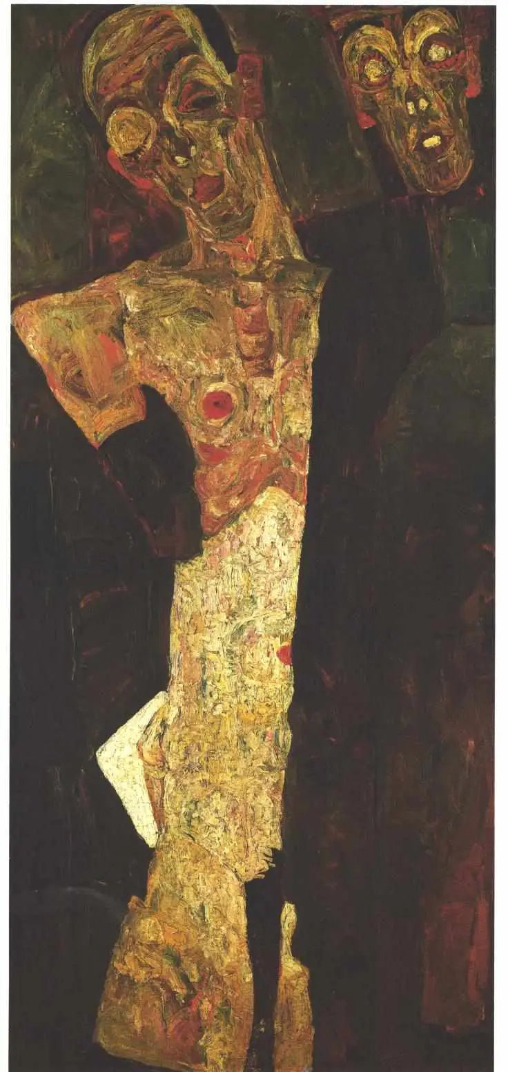 Profeter (Dobbel Selvportrett) - Egon Schiele