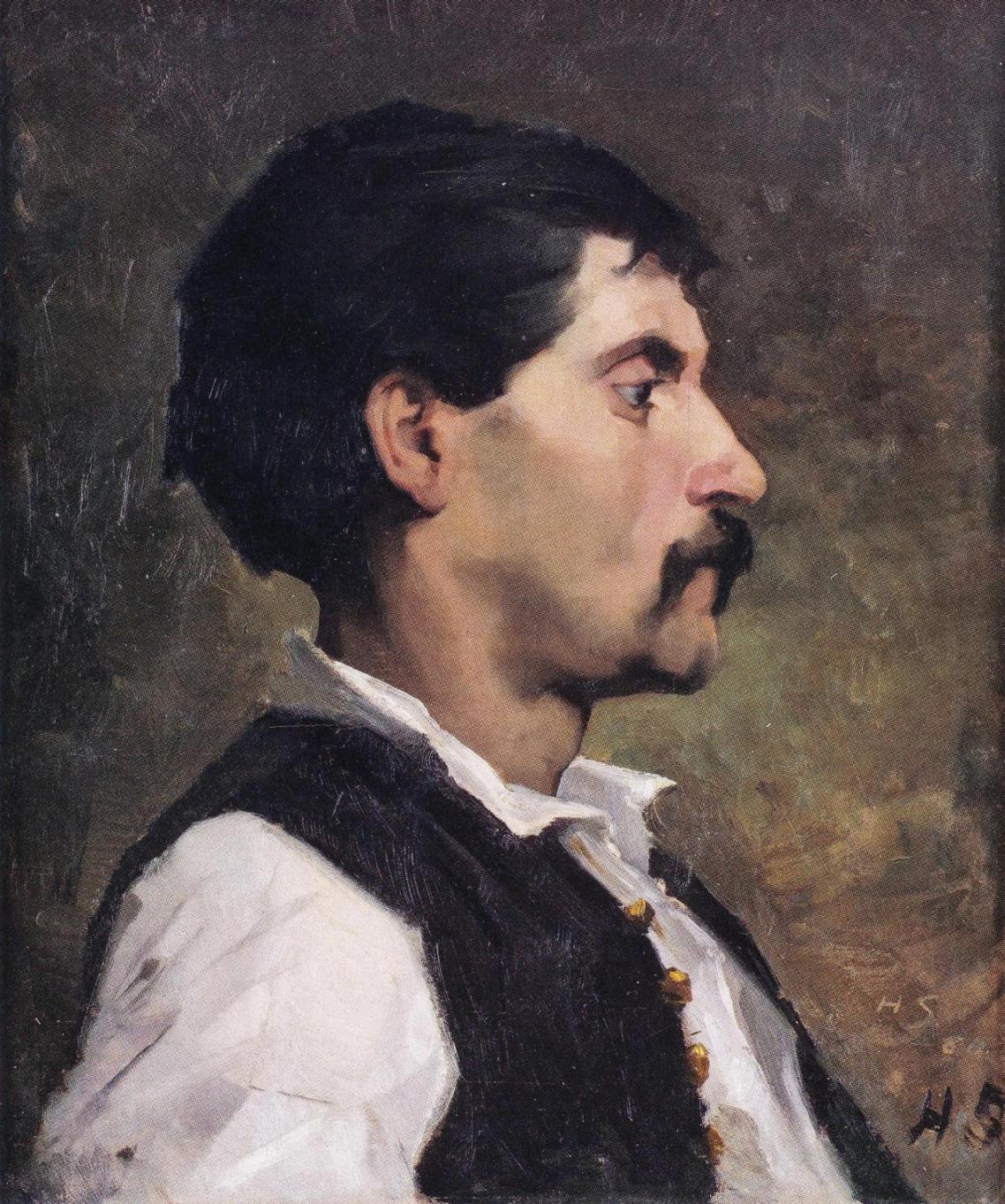 Miehen muotokuva - Helene Schjerfbeck