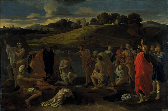 Le Sacrement du baptême - Nicolas Poussin