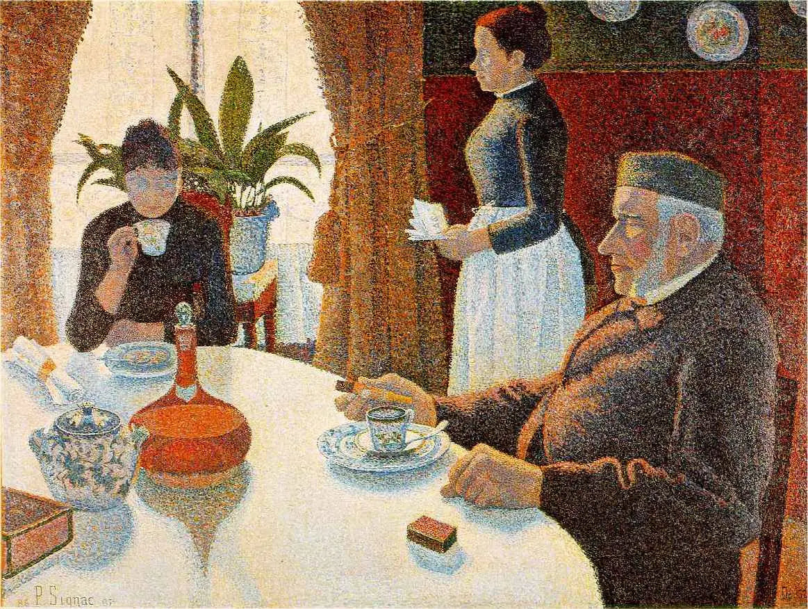 Reproduction du tableau « La salle à manger - Paul Signac » par Alpha Reproduction en peinture à l’huile