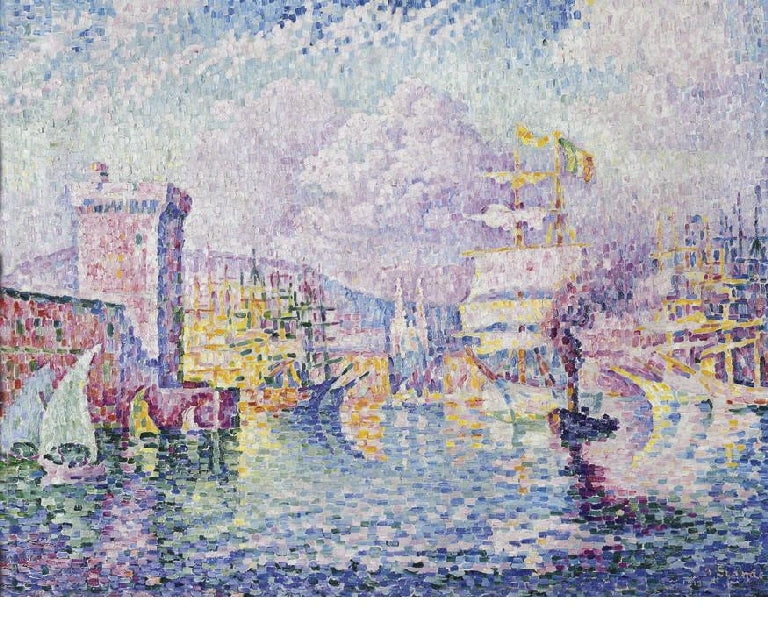 Reproduction du tableau « La tour rose. Marseille - Paul Signac » par Alpha Reproduction en peinture à l’huile