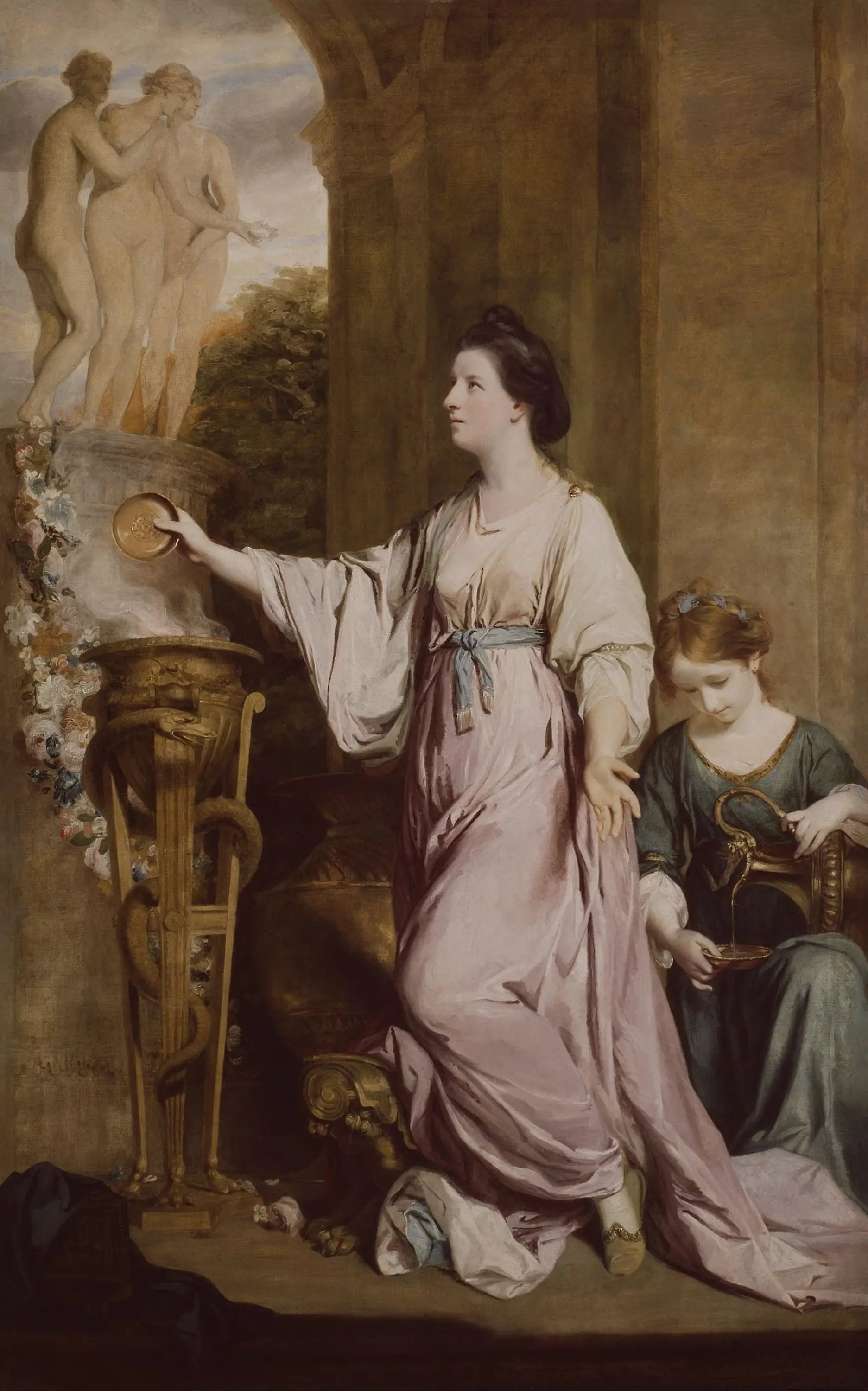 Lady Sarah Bunbury sacrifiant aux Grâces - Joshua Reynolds - Alpha Reproduction