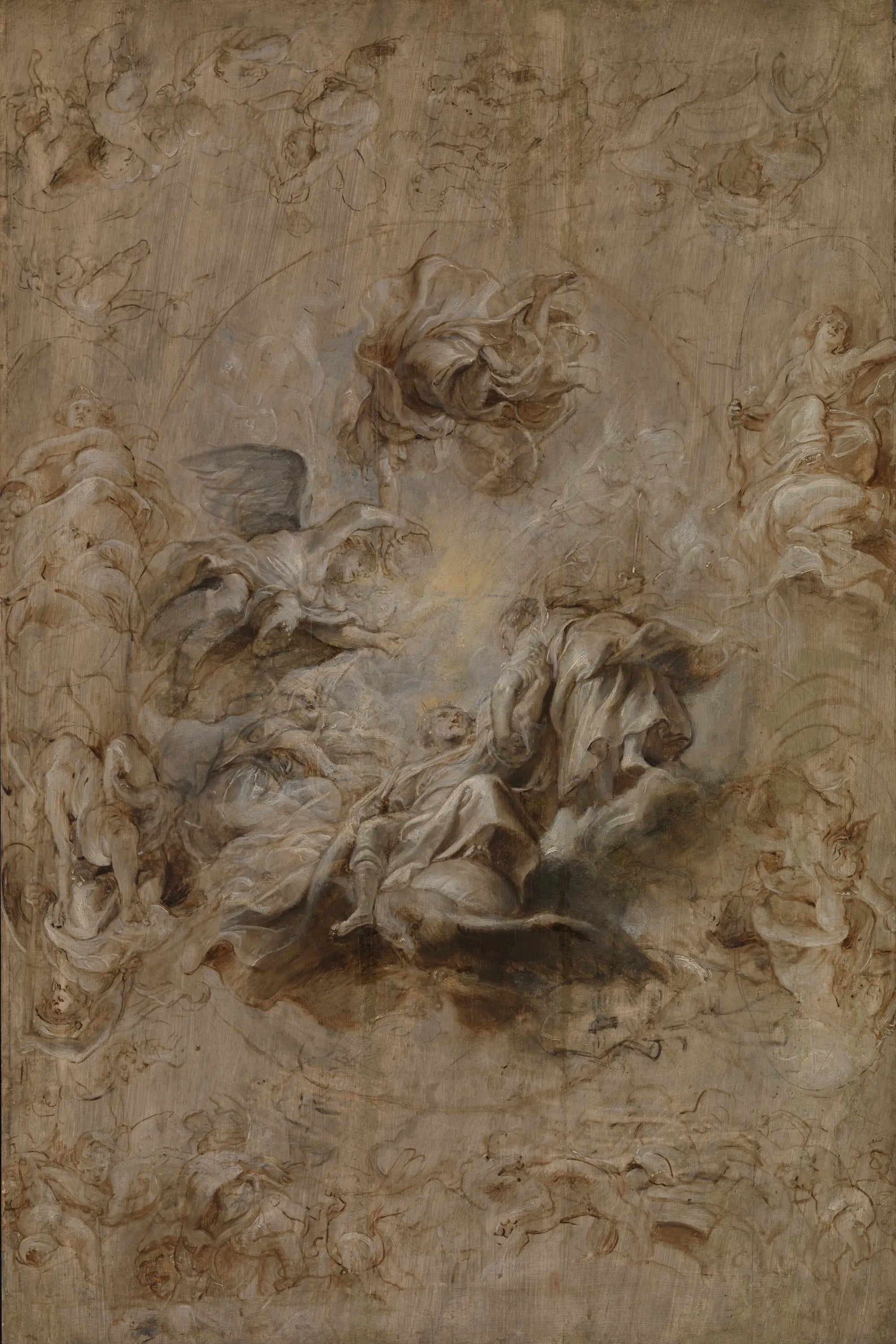 Plusieurs esquisses pour le plafond de la salle de banquet - Peter Paul Rubens - Alpha Reproduction