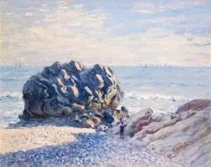 Storr Rock, Lady's Cove, Kvelden - Alfred Sisley