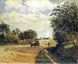 Veien fra Mantes til Choisy-le-Roi - Alfred Sisley