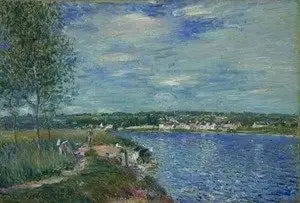 Vaskemaskiner, nær Champagne - Alfred Sisley
