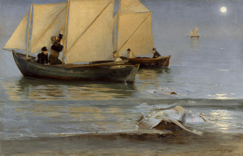 Fiske båter - Peder Severin Krøyer