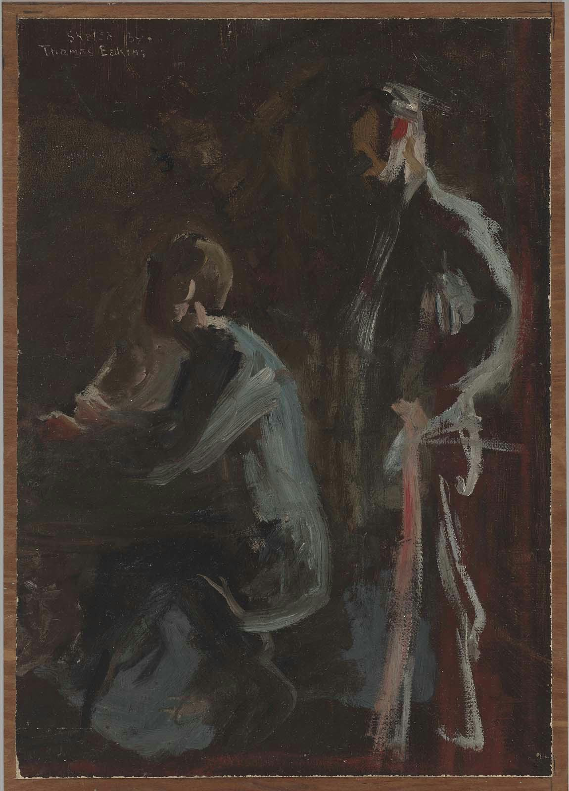 Esquisse pour la reddition du Général Lee au Général Grant à Appomatox - Thomas Eakins