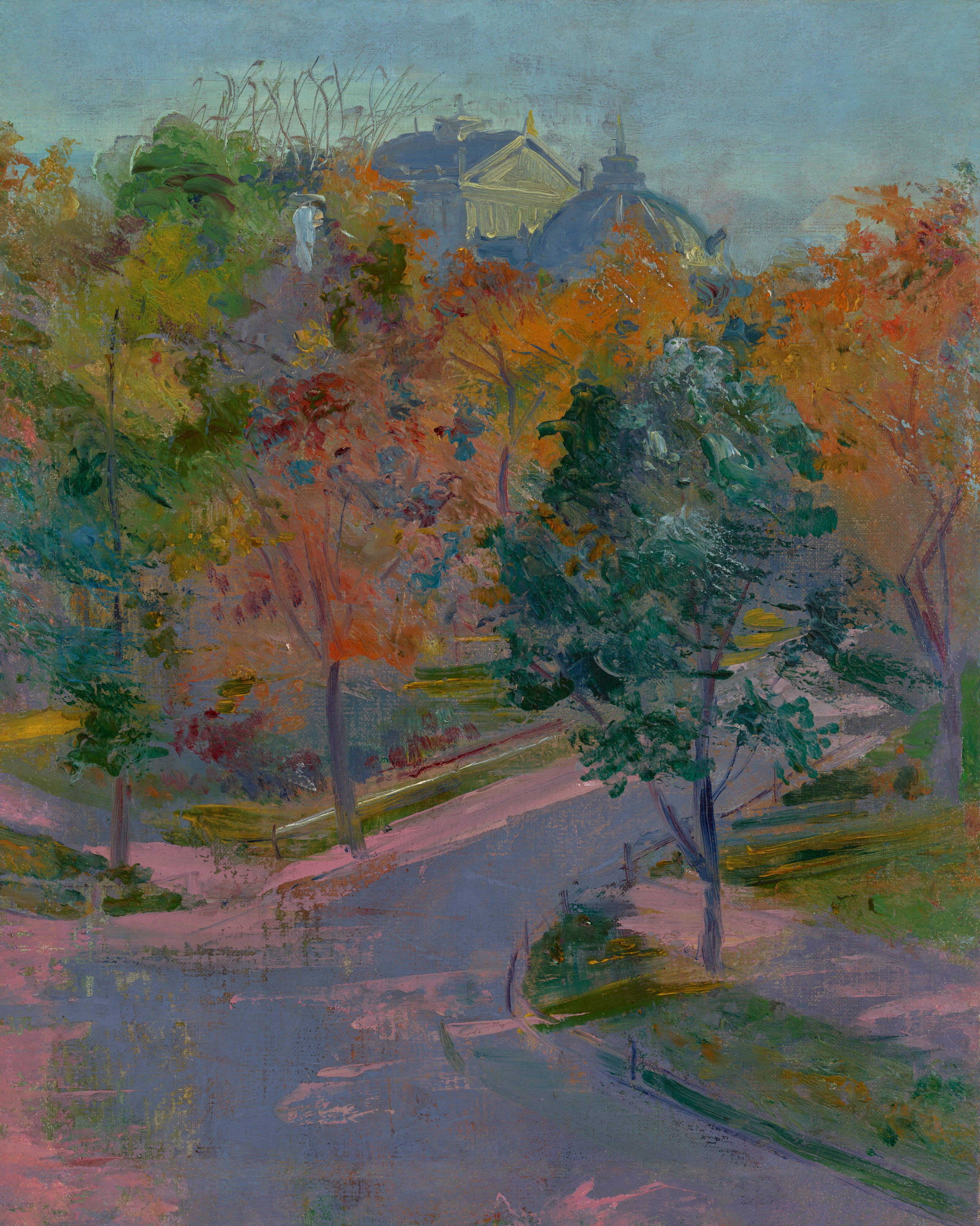 Vue du Théâtre municipal de Cracovie depuis la rue Zacisze - Stanisław Wyspiański