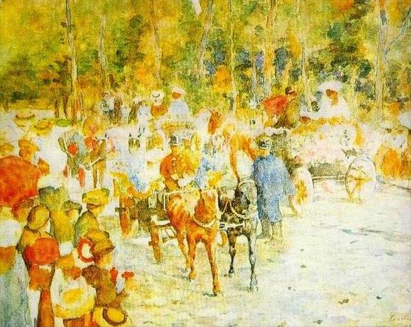 Bataille de fleurs sur la chaussée - Ștefan Luchian