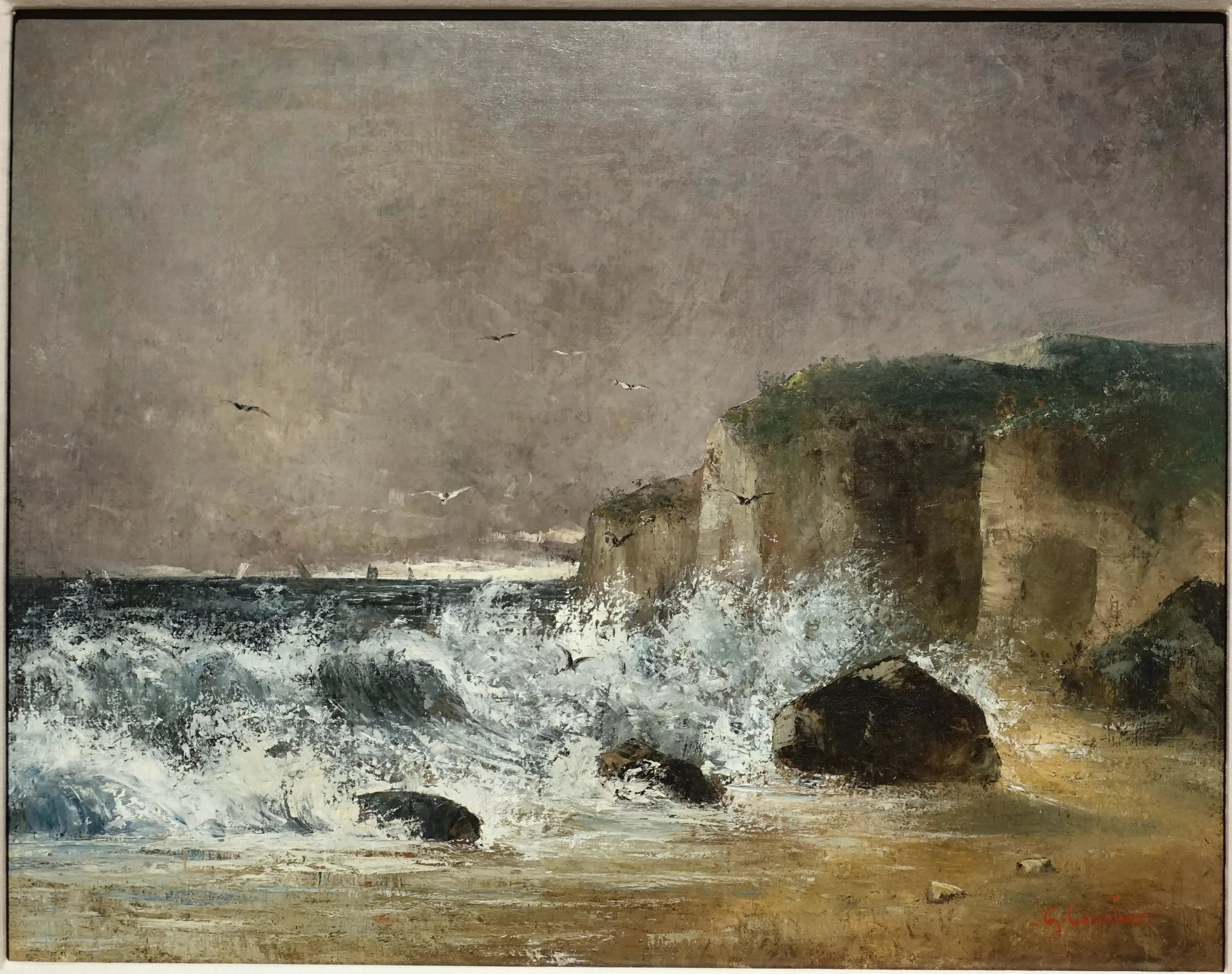 Temps orageux à Étretat - Gustave Courbet - Alpha Reproduction