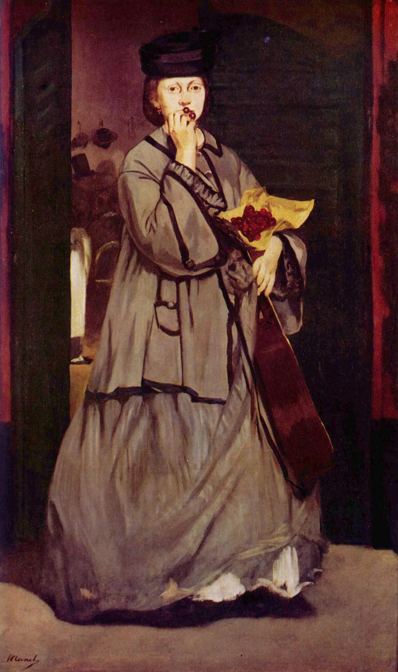 Reproduction du tableau « La Chanteuse de rue - Édouard Manet » par Alpha Reproduction en peinture à l’huile