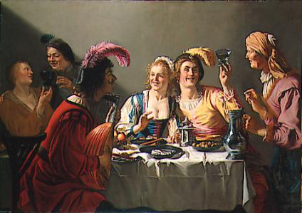 Un festin de mariage - Gerrit van Honthorst - Alpha Reproduction