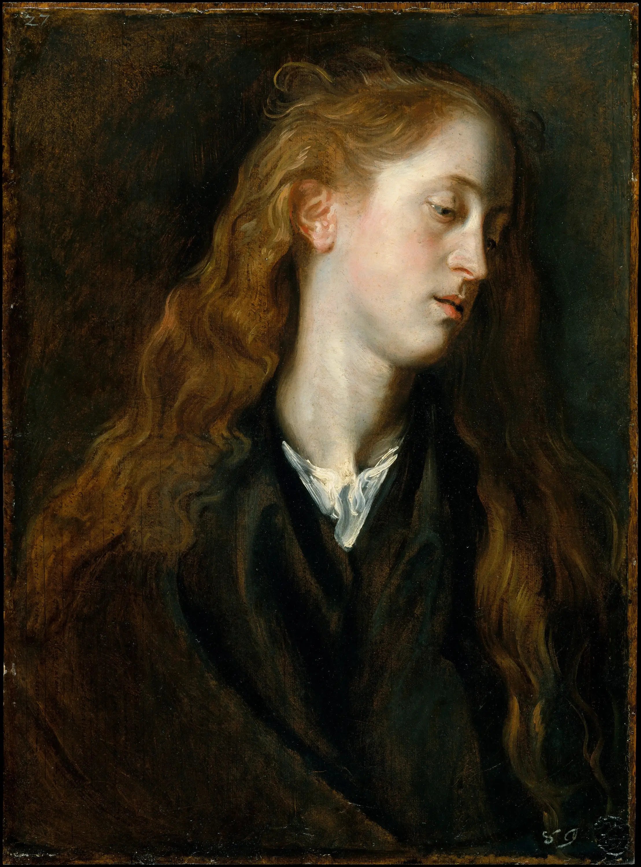 Étude de tête de jeune femme - Antoine van Dyck - Alpha Reproduction