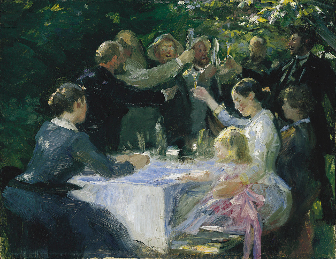 Étude pour Hip, hip, hourra ! - Peder Severin Krøyer