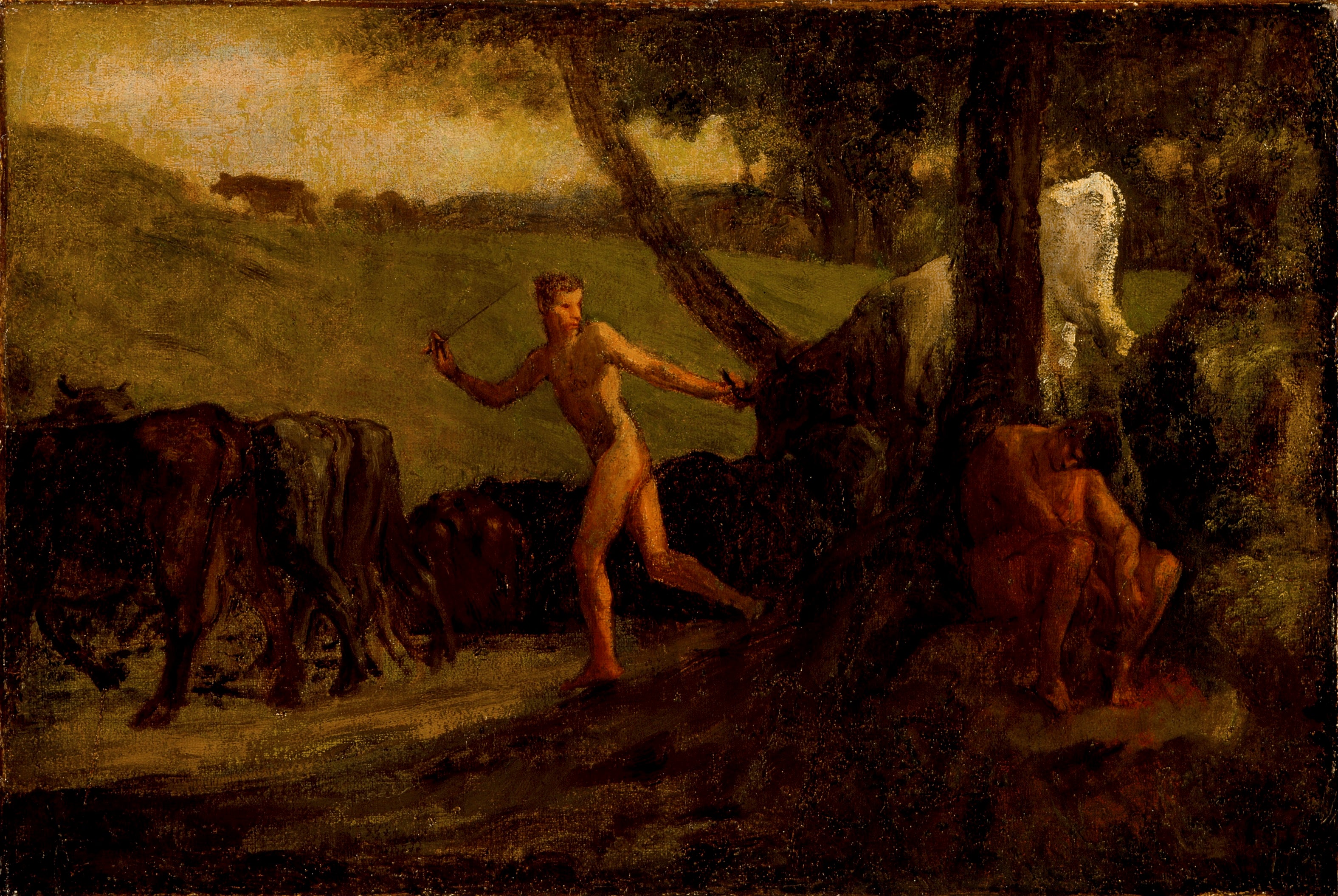Étude pour « Mercure conduisant les vaches d'Argus à l'eau » - Jean-François Millet