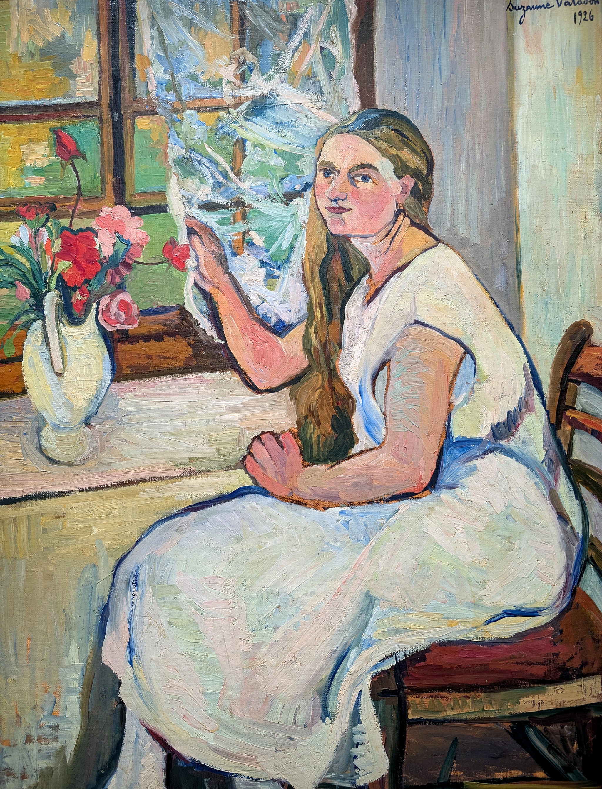 Germaine Utter devant sa fenêtre — Suzanne Valadon